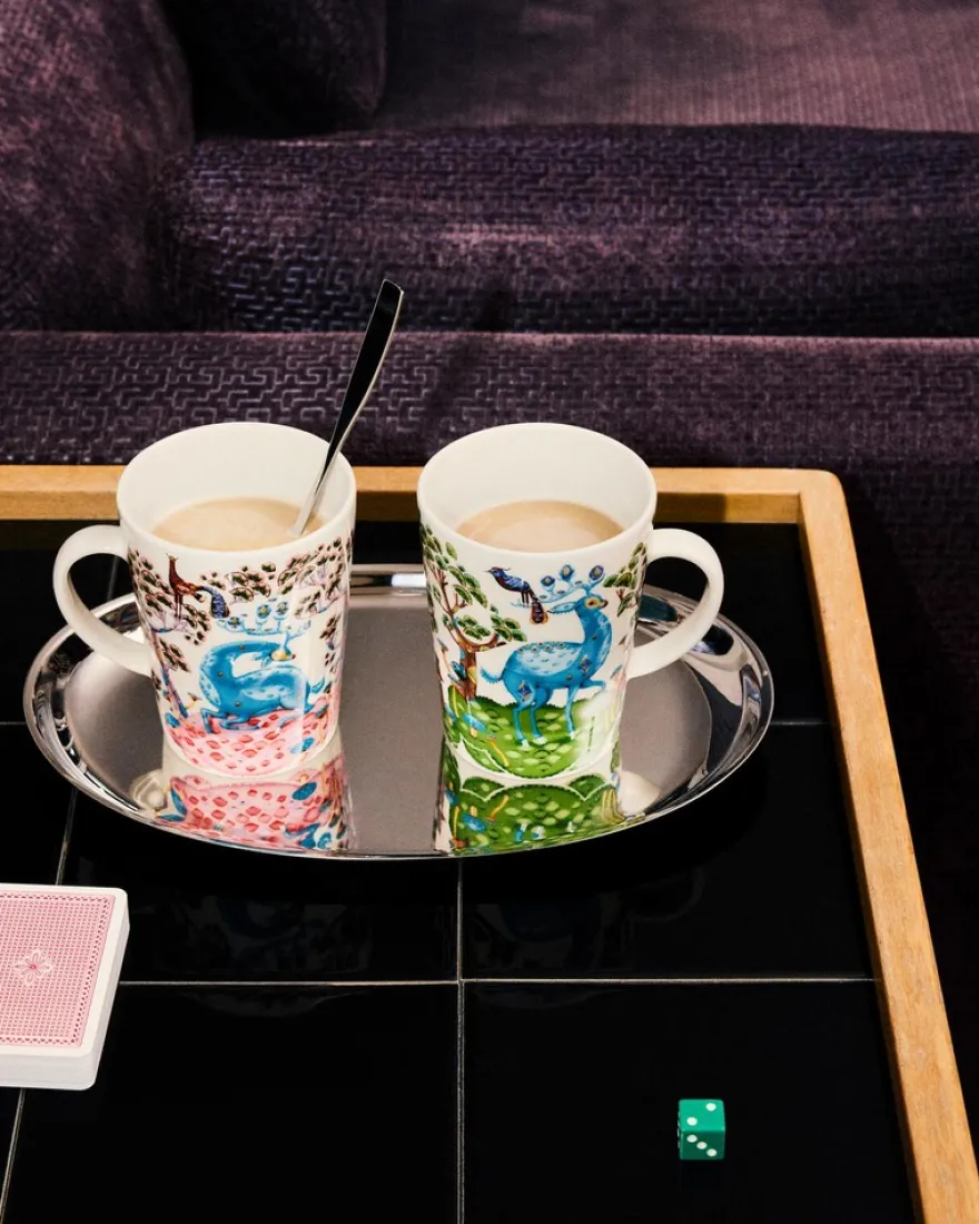 Iittala Satumetsä pinkki-taivaansininen 0,4L muki