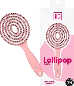 Ilu Lollipop Candy Pink pyöreä selvitysharja