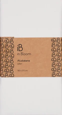 in Bloom aluslakana perkaali 180x270cm valkoinen