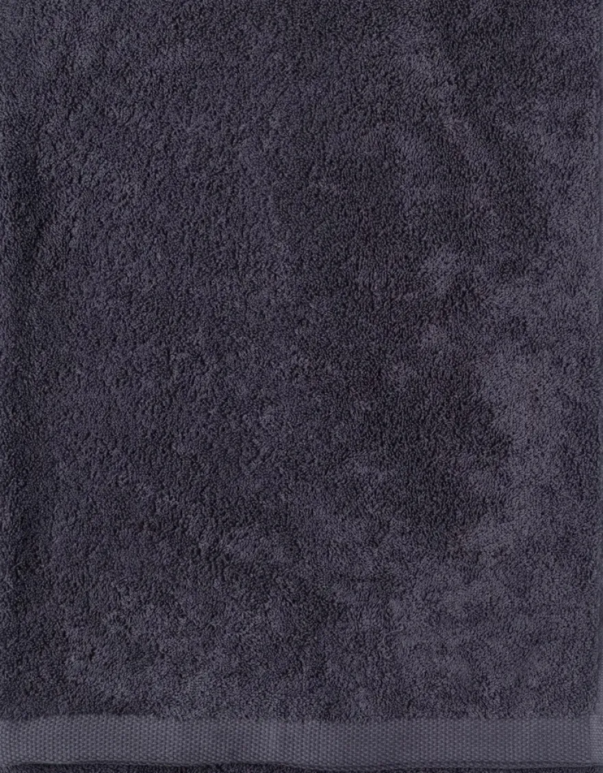 in Bloom Ocean kylpypyyhe 100x150cm tummanharmaa