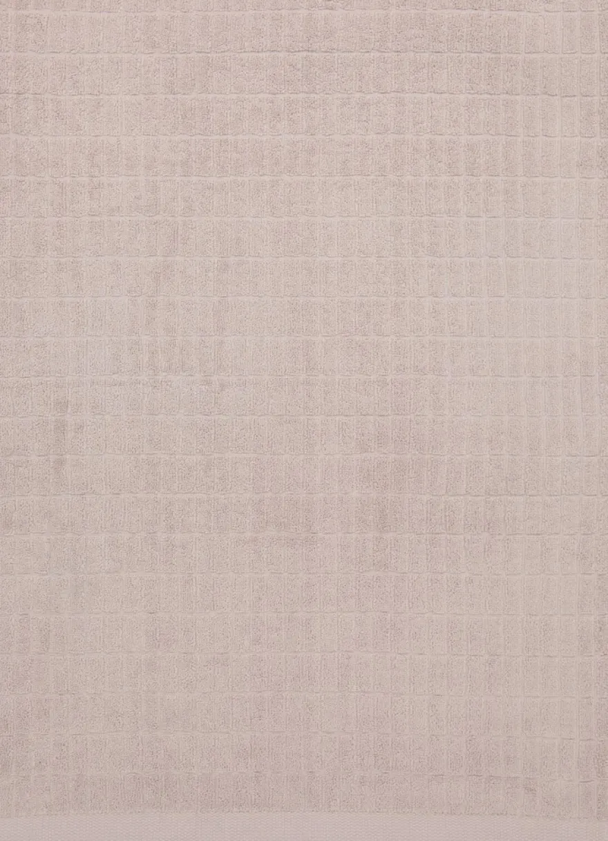in Bloom Ruutu kylpypyyhe 100x150cm beige