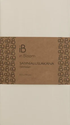 in Bloom satiinialuslakana 150x270cm valkoinen