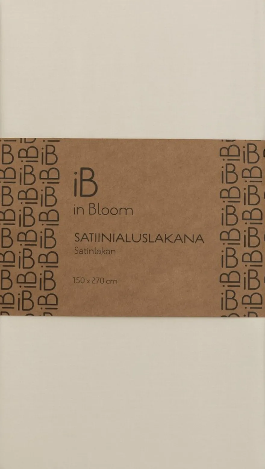 in Bloom satiinialuslakana 150x270cm valkoinen