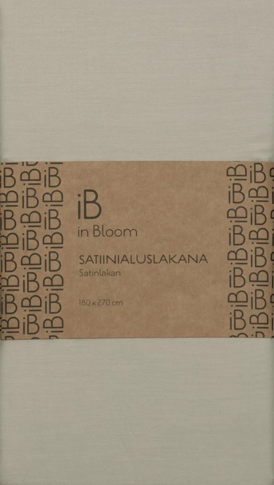in Bloom satiinialuslakana 180x270cm harmaa
