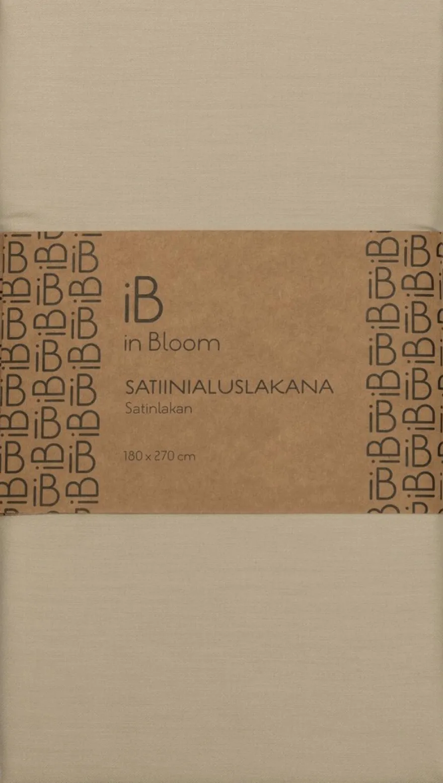 in Bloom satiinialuslakana 180x270cm beige