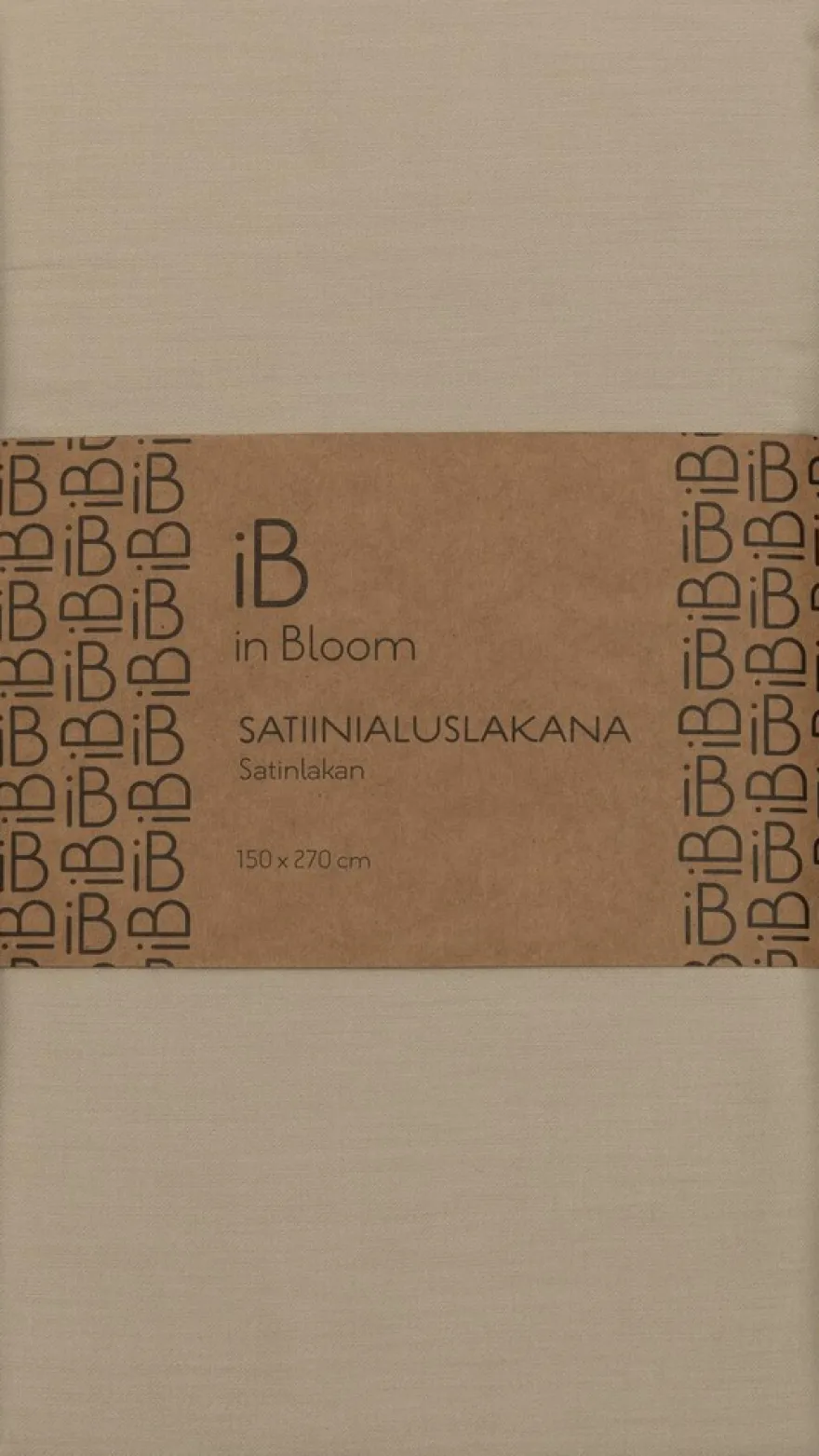 in Bloom satiinialuslakana 150x270cm beige