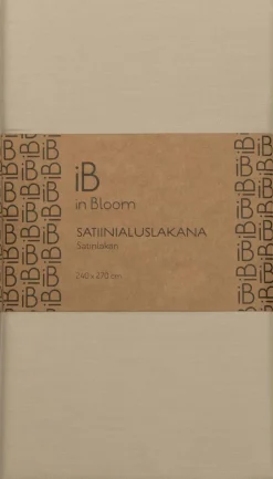 in Bloom satiinialuslakana 240x270cm beige