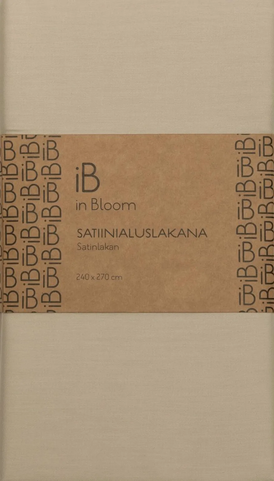 in Bloom satiinialuslakana 240x270cm beige