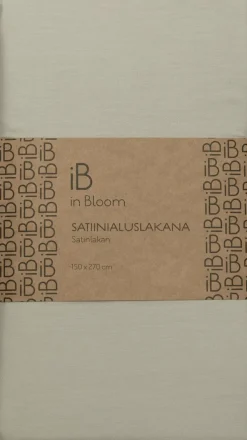 in Bloom satiinialuslakana 150x270cm harmaa