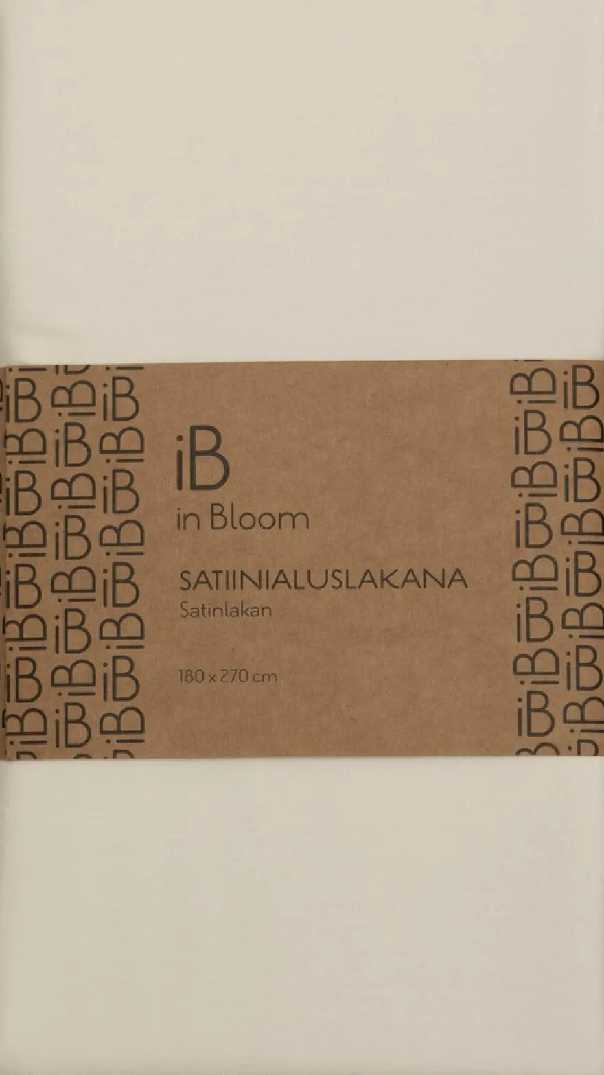 in Bloom satiinialuslakana 180x270cm valkoinen
