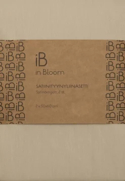 in Bloom satiinityynyliina 50x60cm 2 kpl beige