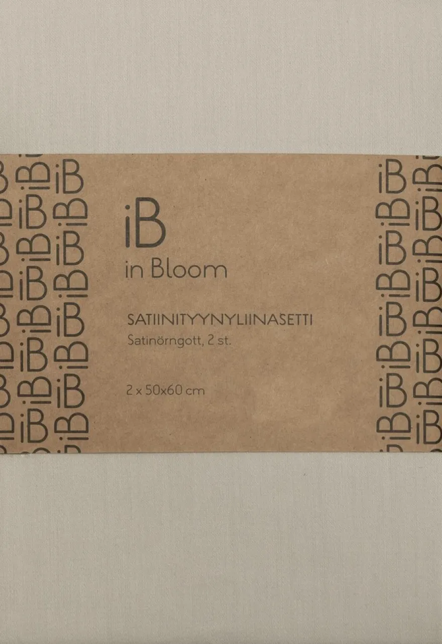 in Bloom satiinityynyliina 50x60cm 2 kpl harmaa