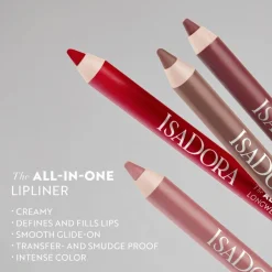 Isadora All-in-One Lipliner huultenrajauskynä 05 Dusty Rose 1,2 g