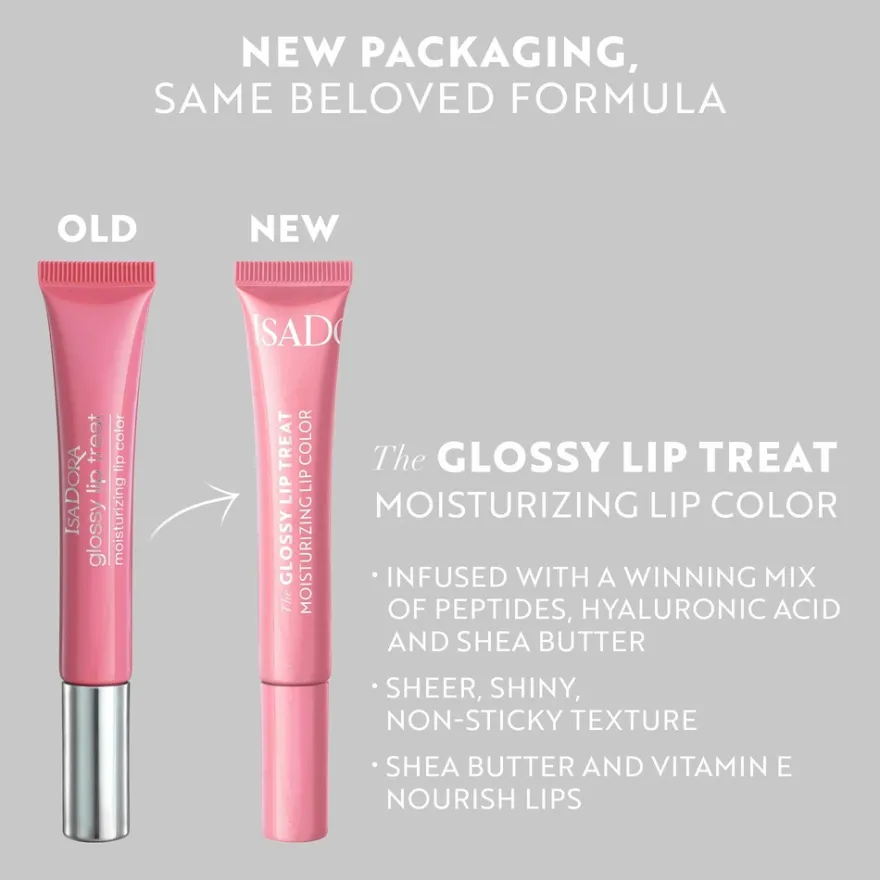 Isadora Glossy Lip Treat huulikiilto 63 Rooibos Blush 13 ml