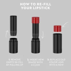 IsaDora Perfect Moisture Lipstick Refill Huulipunan täyttö, Rosewood, 4 ml