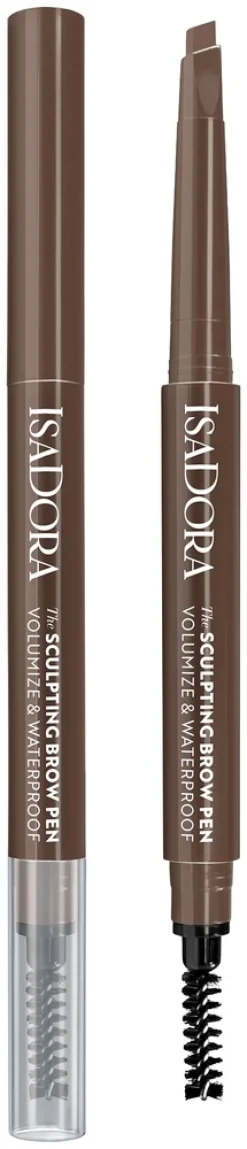 Isadora Sculpting Brow Pen With Brush kulmakynä 03 Medium Brown 0,2 g