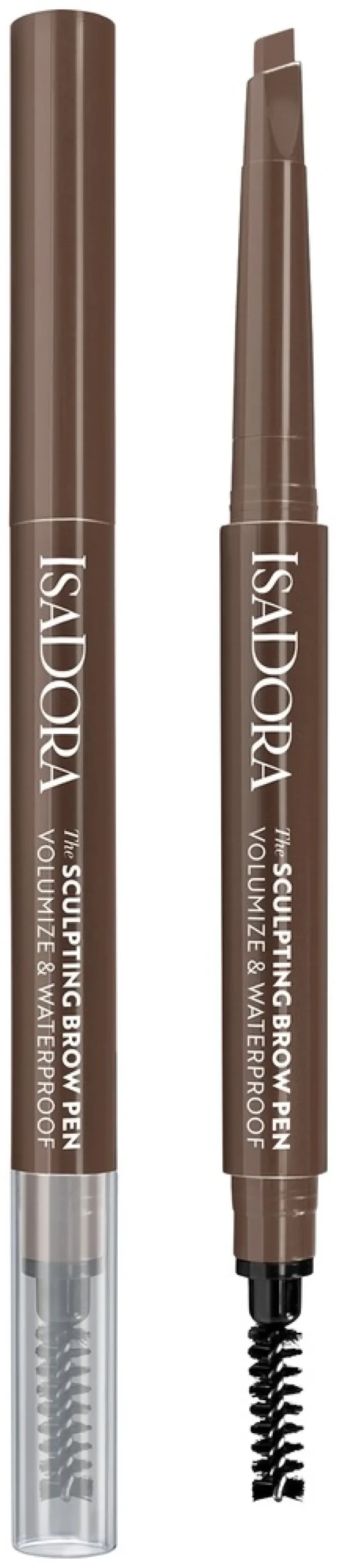 Isadora Sculpting Brow Pen With Brush kulmakynä 03 Medium Brown 0,2 g