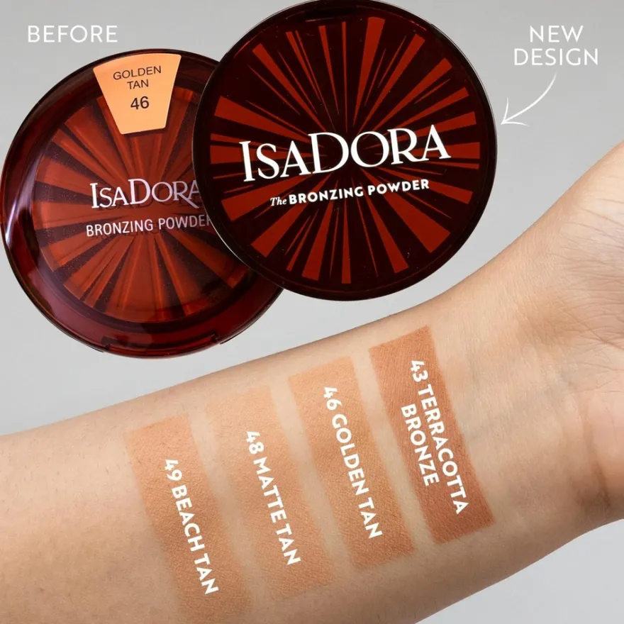 Isadora The Bronzing Powder aurinkopuuteri 46 Golden Tan 10 g