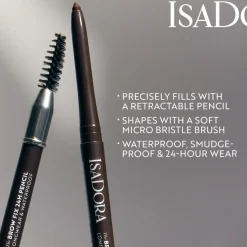 Isadora The Brow Fix 24h Pencil Longwear & Waterproof kulmakynä 02 Dark Brown 0,32 g