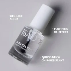 IsaDora The 3D Gel Effect Plump & Shine Top Coat 11 Plump & Shine Päällyslakka 5 ml