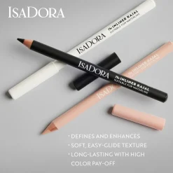Isadora The Inliner Kajal silmänrajauskynä 50 Satin White 1,1 g