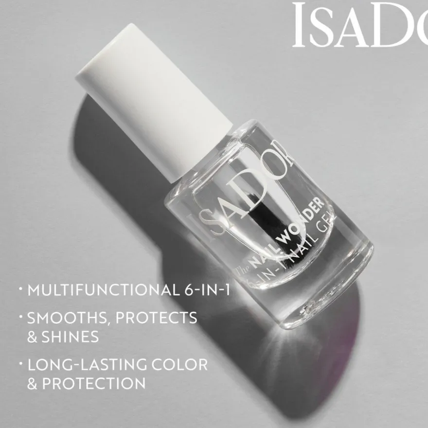 IsaDora The Nail Wonder 6 in 1 Nail Gel 09 Clear 6-in-1Kynsigeeli 5 ml