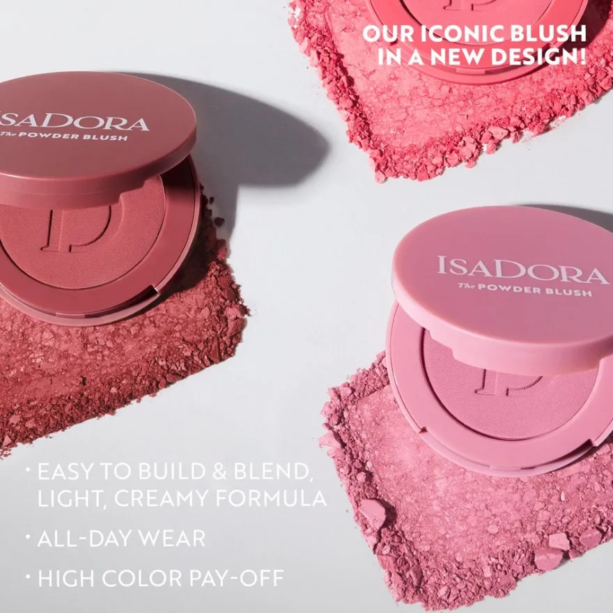 Isadora The Powder Blush poskipuna 07 Cool Pink 4,5 g