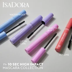 Isadora The 10 Sec High Impact Length & Lift Mascara 01 Black 9 ml