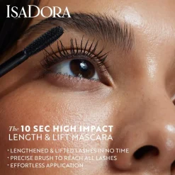 Isadora The 10 Sec High Impact Length & Lift Mascara 01 Black 9 ml