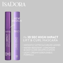 Isadora The 10 sec High Impact Lift & Curl Mascara 02 Intense Black 9 ml