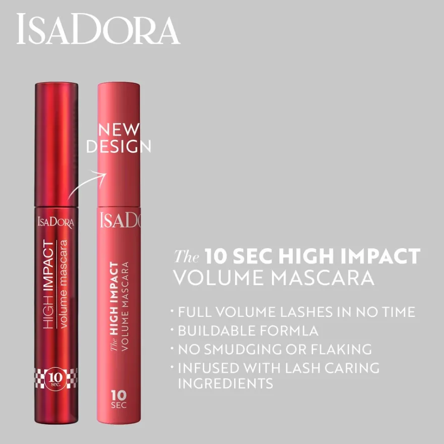 Isadora The 10 sec High Impact Volume Mascara 01 Black 9 ml