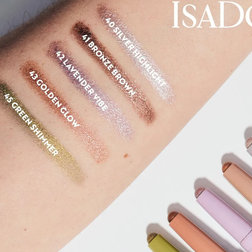 Isadora The Shimmer Eyeshadow Stick Longwear & Water-Resistant luomiväripuikko 42 Lavender Vibe 1,2 g