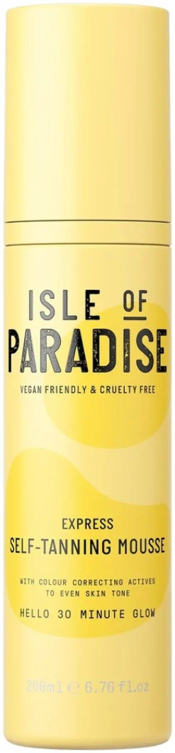 Isle of Paradise Express Self Tanning Mousse -itseruskettava vaahto 200ml