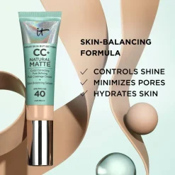 IT Cosmetics CC+ Cream Natural Matte Foundation SPF 40 meikkivoide 32 ml