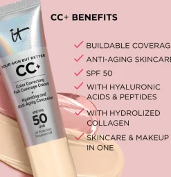 It Cosmetics Your Skin But Better™ CC+™ Foundation SPF 50+ meikkivoide 32 ml
