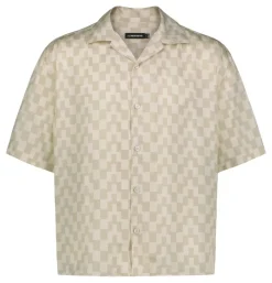 J.Lindeberg Ellis stacked bridge print shirt kauluspaita
