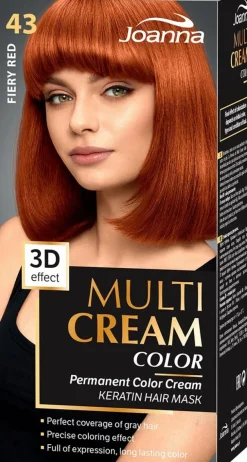 Joanna Multi Cream hiusväri 43 Fiery red permanent