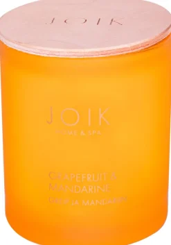 JOIK Home & SPA Tuoksukynttilä Grapefruit & Mandarin puukannella