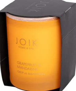 JOIK Home & SPA Tuoksukynttilä Grapefruit & Mandarin puukannella