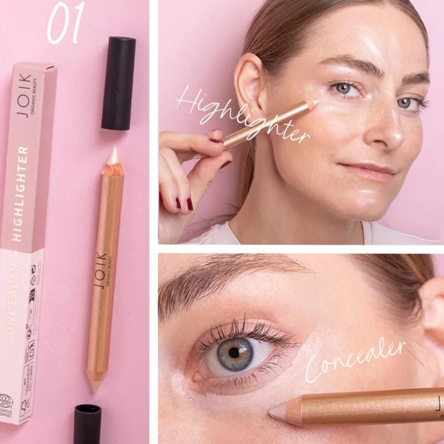 JOIK Organic Beauty Dual-Ended Highlighter and Concealer Stick 01