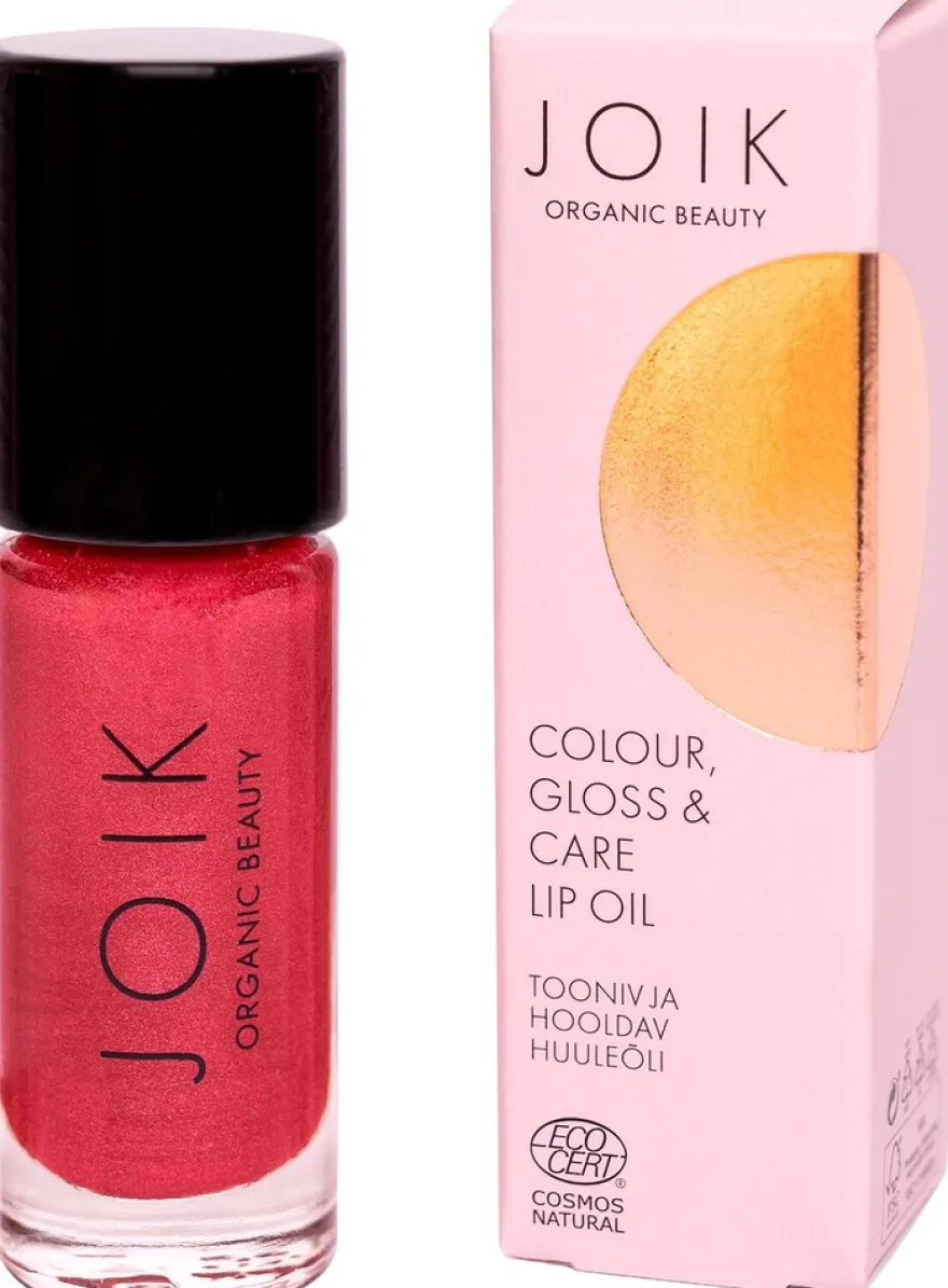 JOIK Organic Colour, Gloss & Care Lip Oil 07 Poppy Glam Sävyttävä huuliöljy 4,5 ml