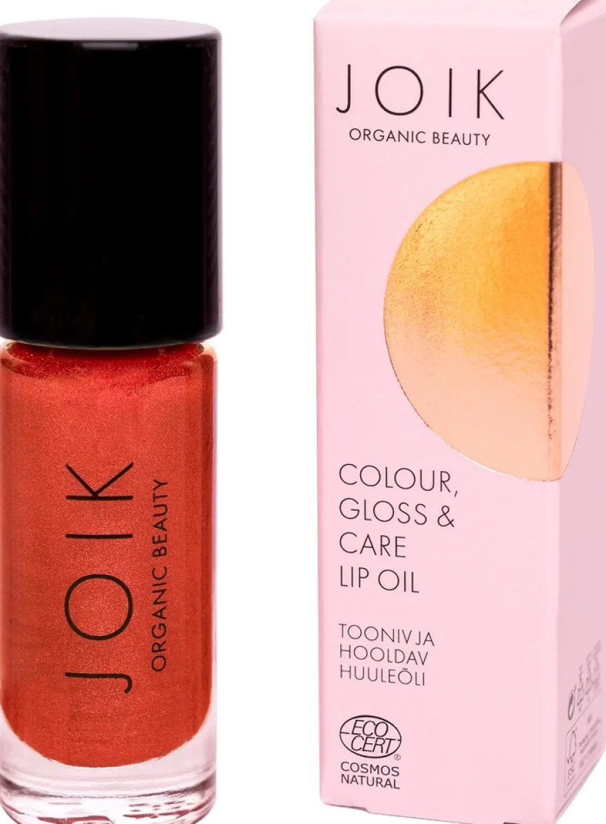 JOIK Organic Colour, Gloss & Care Lip Oil 07 Poppy Glam Sävyttävä huuliöljy 4,5 ml