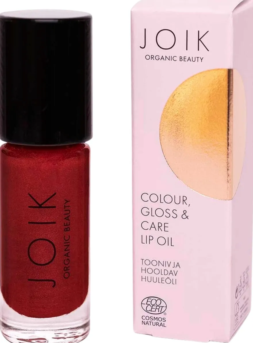 JOIK Organic Colour, Gloss & Care Lip Oil 07 Poppy Glam Sävyttävä huuliöljy 4,5 ml