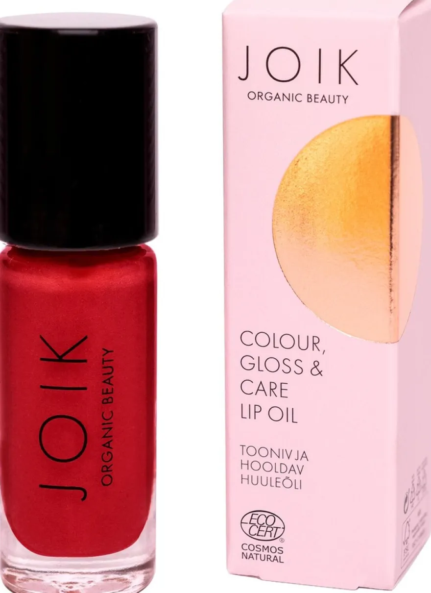 JOIK Organic Colour, Gloss & Care Lip Oil 07 Poppy Glam Sävyttävä huuliöljy 4,5 ml