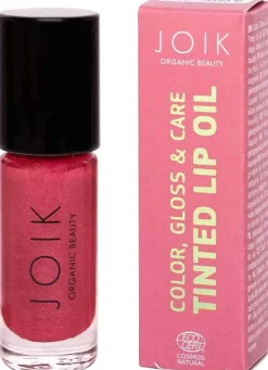 JOIK Organic Colour, Gloss & Care Lip Oil 07 Poppy Glam Sävyttävä huuliöljy 4,5 ml