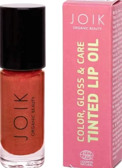 JOIK Organic Colour, Gloss & Care Lip Oil 07 Poppy Glam Sävyttävä huuliöljy 4,5 ml