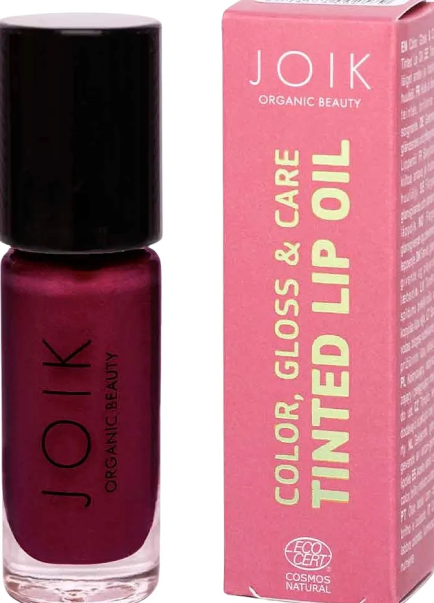 JOIK Organic Colour, Gloss & Care Lip Oil 07 Poppy Glam Sävyttävä huuliöljy 4,5 ml