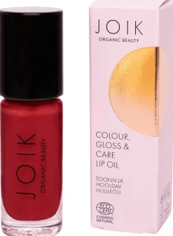 JOIK Organic Colour, Gloss & Care Lip Oil 07 Poppy Glam Sävyttävä huuliöljy 4,5 ml
