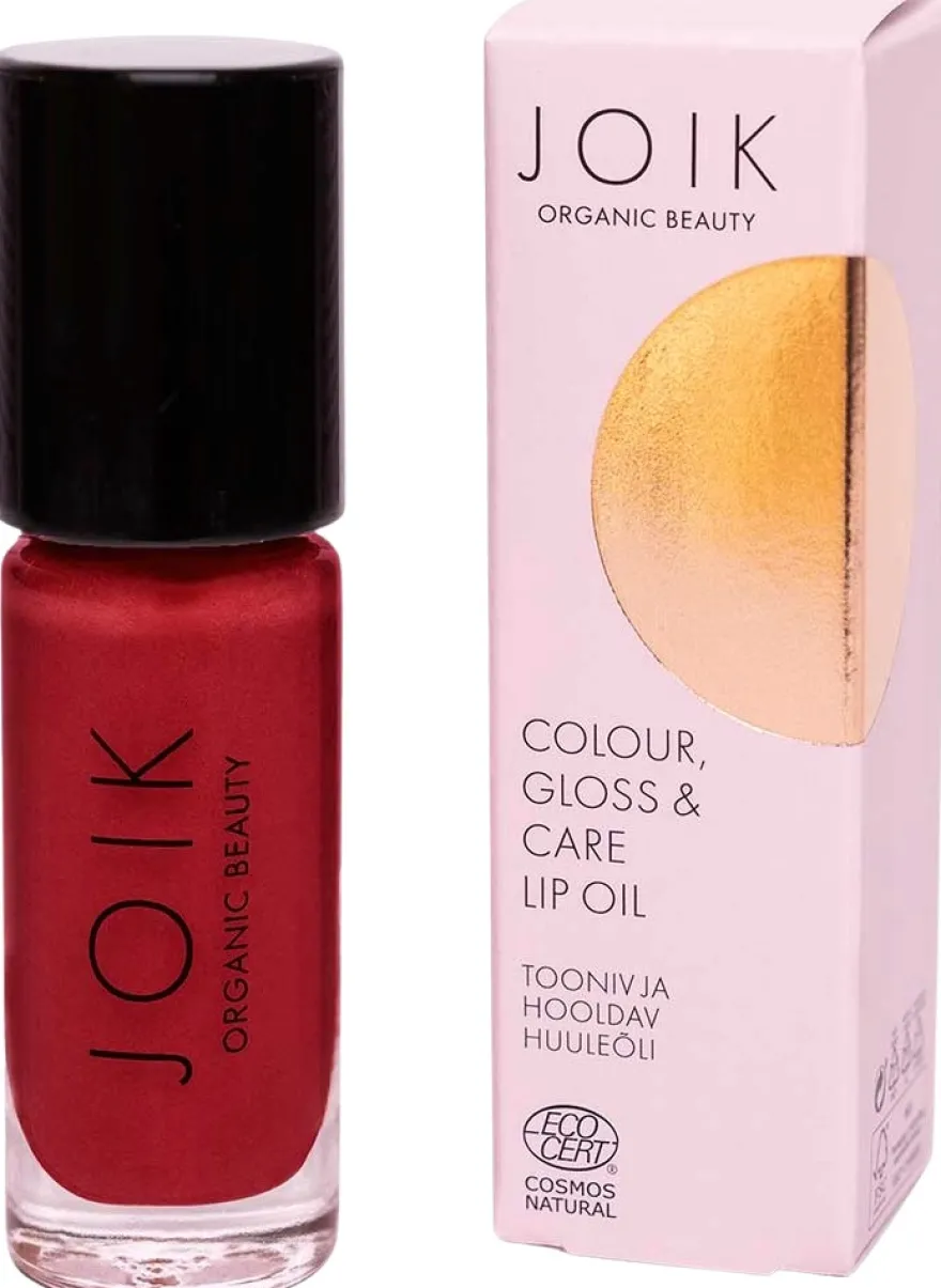 JOIK Organic Colour, Gloss & Care Lip Oil 07 Poppy Glam Sävyttävä huuliöljy 4,5 ml
