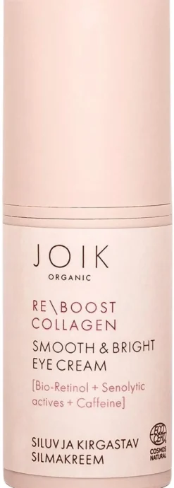 JOIK Organic Re-Boost Collagen Smooth & Bright Eye Cream Silmänympärysvoide 15 ml